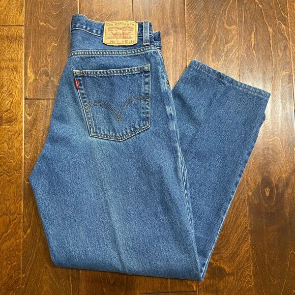 Levi's 560 Vintage Y2K Comfort Loose Fit Denim Blue Jeans Men's Size 32 x 31 - Picture 10 of 10